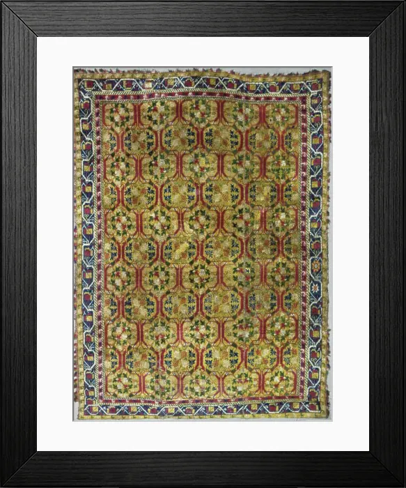 Framed Print : Carpet, Spain, 18th century. Creator: Unknown Framed Print : Carpet, Spain, 18th century. Creator: Unknown