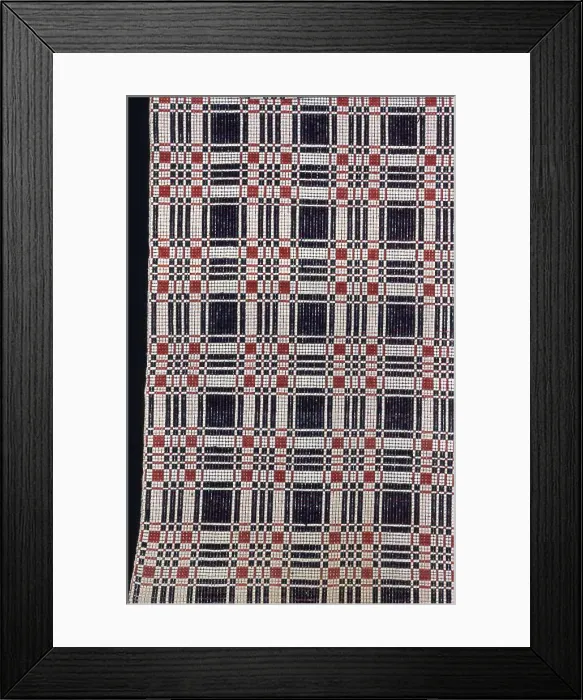 Framed Print : Coverlet, United States, 1820 / 24. Creator: Unknown Framed Print : Coverlet, United States, 1820 / 24. Creator: Unknown