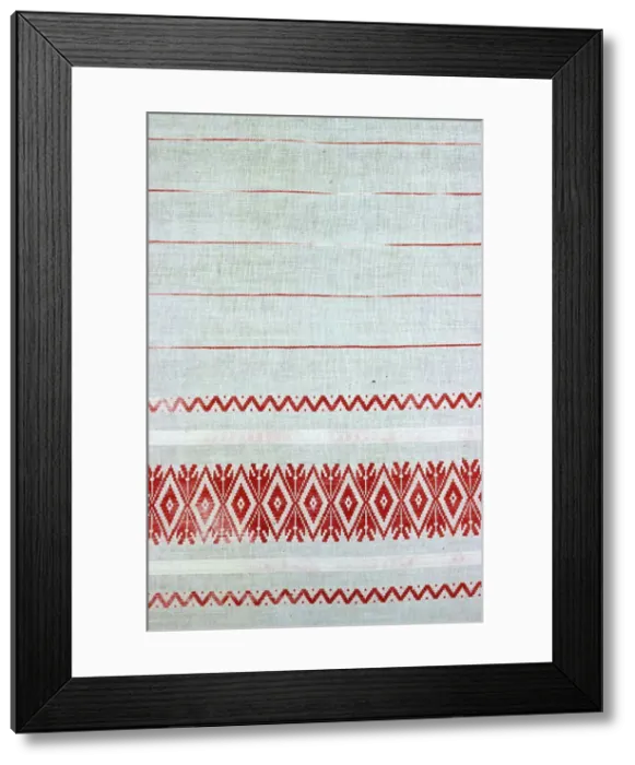 Framed Print : Over Towel Section, Sweden, c. 1775. Creator: Unknown Framed Print : Over Towel Section, Sweden, c. 1775. Creator: Unknown