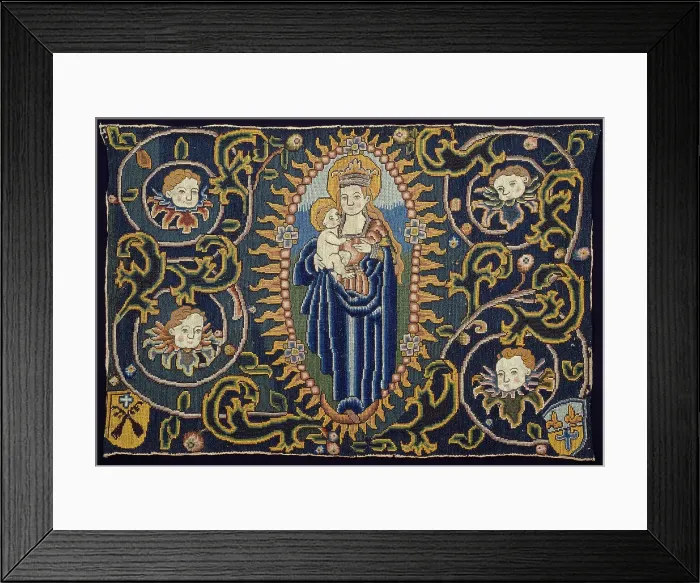 Framed Print : Panel Depicting Madonna and Child, Switzerland, 16th century. Creator: Unknown Framed Print : Panel Depicting Madonna and Child, Switzerland, 16th century. Creator: Unknown
