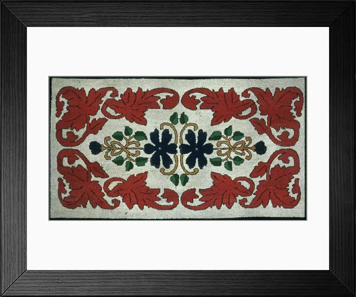 Framed Print : Rug, United States, 19th century. Creator: Unknown Framed Print : Rug, United States, 19th century. Creator: Unknown