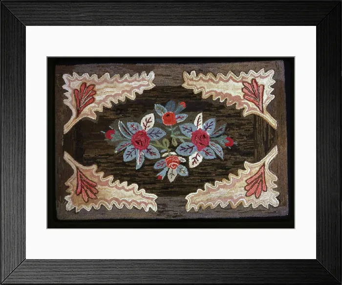 Framed Print : Rug, United States, 19th century. Creator: Unknown Framed Print : Rug, United States, 19th century. Creator: Unknown