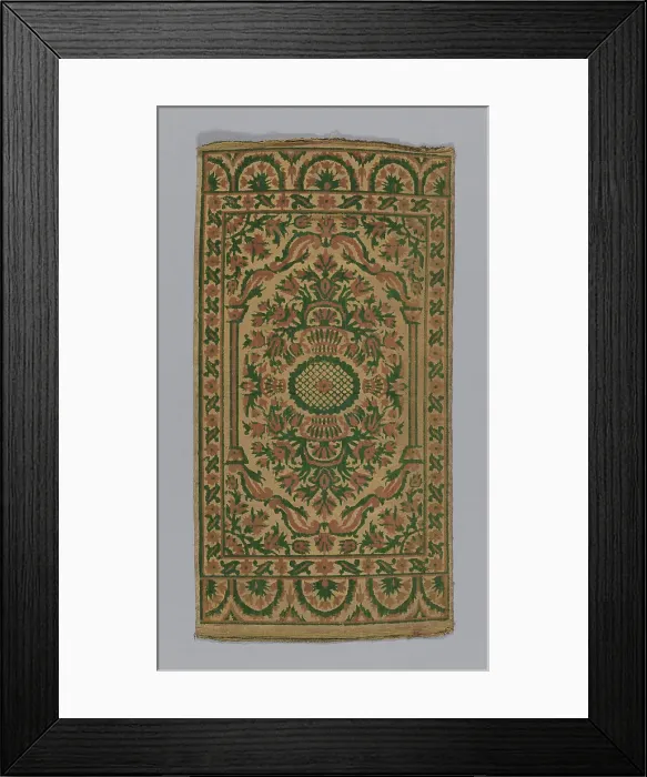 Framed Print : Cushion Cover, Turkey, 19th century. Creator: Unknown Framed Print : Cushion Cover, Turkey, 19th century. Creator: Unknown