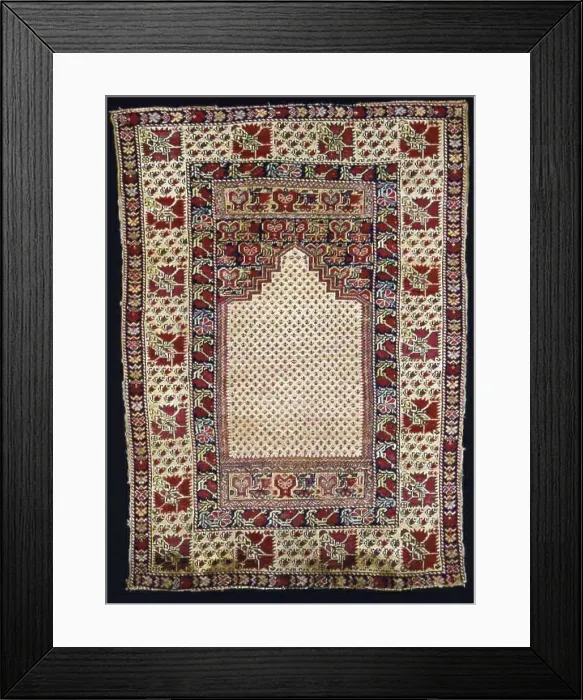 Framed Print : Prayer Carpet, Turkey, 1875 / 1900. Creator: Unknown Framed Print : Prayer Carpet, Turkey, 1875 / 1900. Creator: Unknown