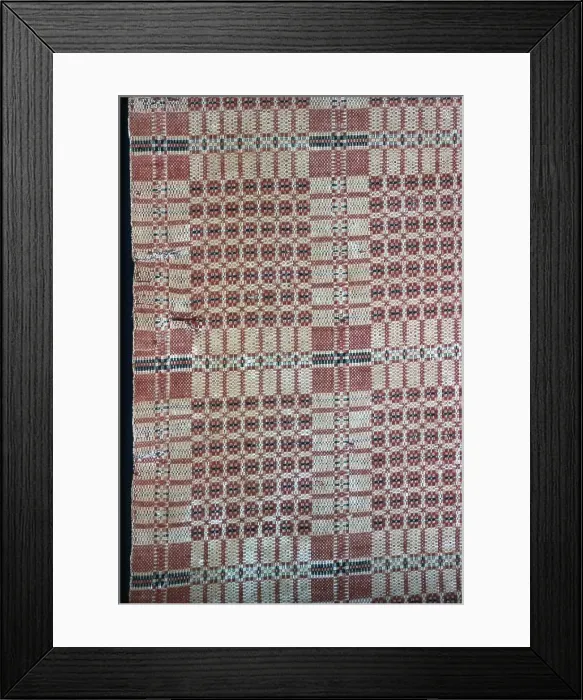 Framed Print : Coverlet, United States, 1820 / 30. Creator: Unknown Framed Print : Coverlet, United States, 1820 / 30. Creator: Unknown