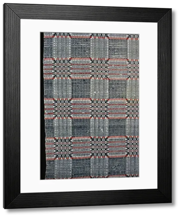 Framed Print : Coverlet, United States, 1820 / 30. Creator: Unknown Framed Print : Coverlet, United States, 1820 / 30. Creator: Unknown