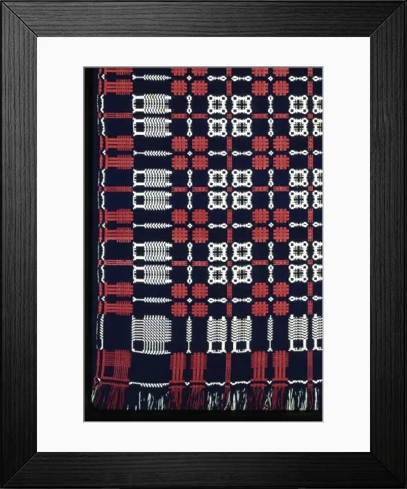 Framed Print : Coverlet, United States, 1825 / 30. Creator: Unknown Framed Print : Coverlet, United States, 1825 / 30. Creator: Unknown