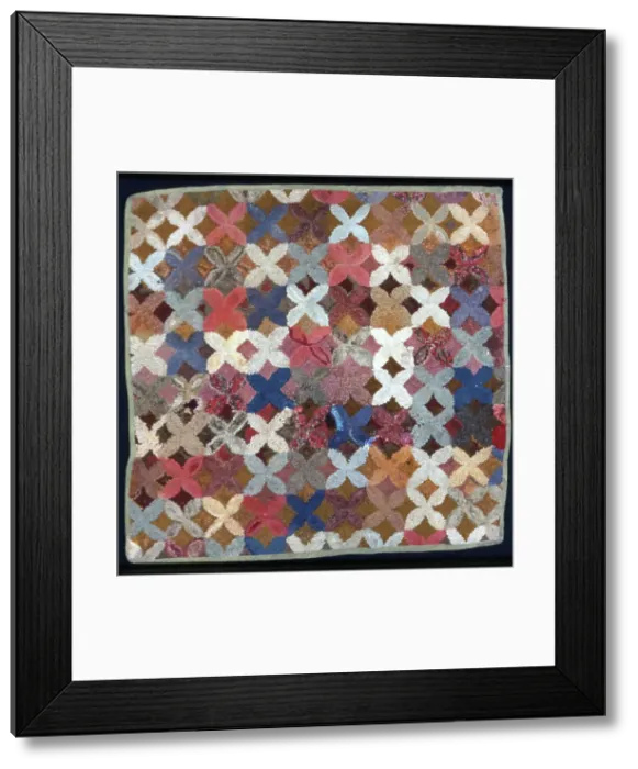 Framed Print : Rug, United States, 19th century. Creator: Unknown Framed Print : Rug, United States, 19th century. Creator: Unknown