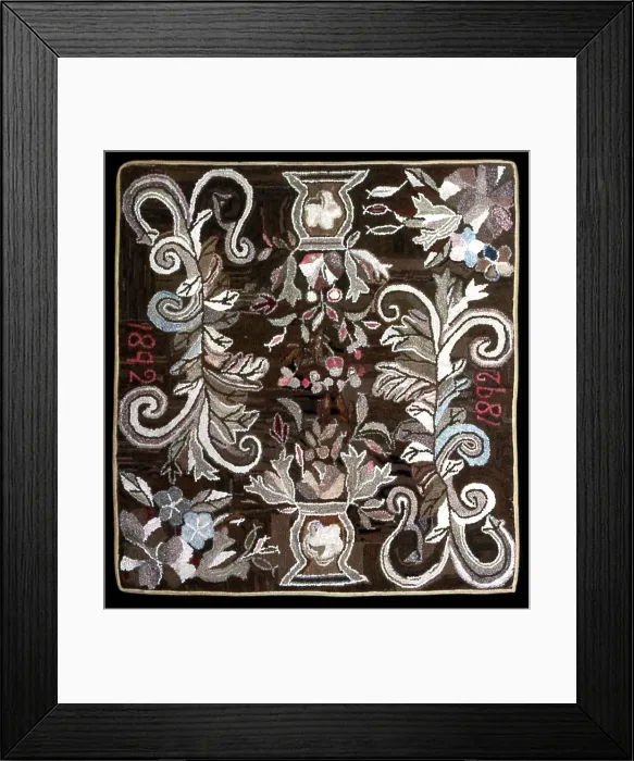 Framed Print : Rug, United States, 1892. Creator: Unknown Framed Print : Rug, United States, 1892. Creator: Unknown