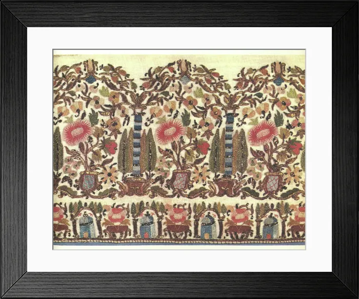 Framed Print : Towel or Napkin, Turkey, 19th century. Creator: Unknown Framed Print : Towel or Napkin, Turkey, 19th century. Creator: Unknown