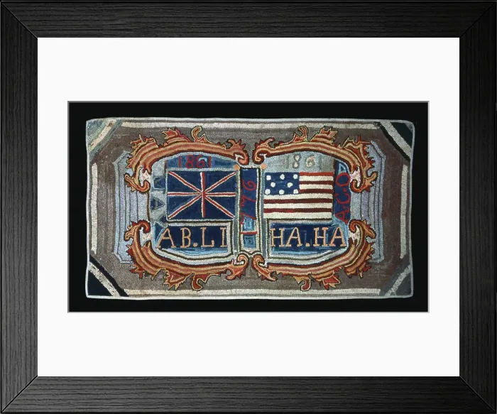 Framed Print : Rug, United States, After 1861. Creator: Unknown