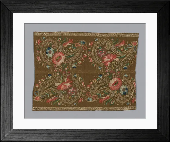 Framed Print : Fragment (Towel End), Turkey, 19th century. Creator: Unknown Framed Print : Fragment (Towel End), Turkey, 19th century. Creator: Unknown
