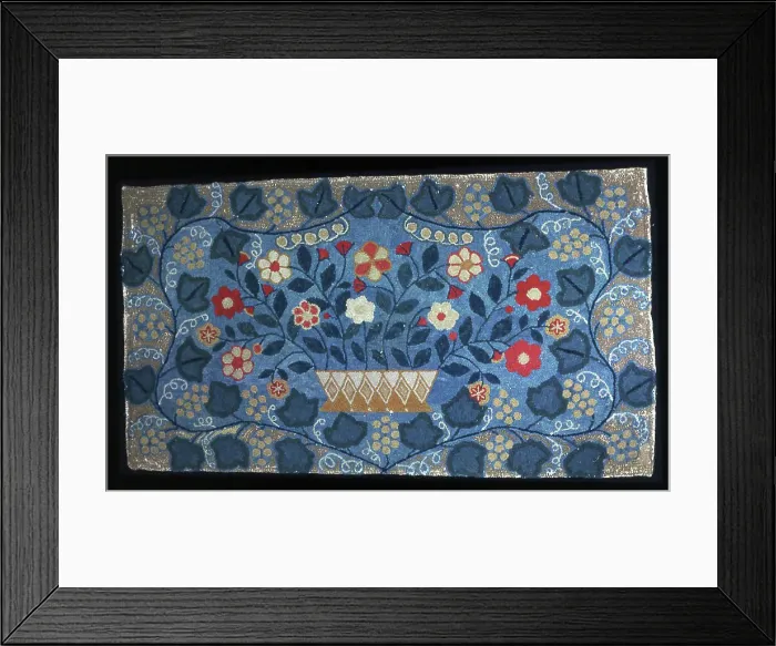 Framed Print : Rug, United States, 19th century. Creator: Unknown Framed Print : Rug, United States, 19th century. Creator: Unknown