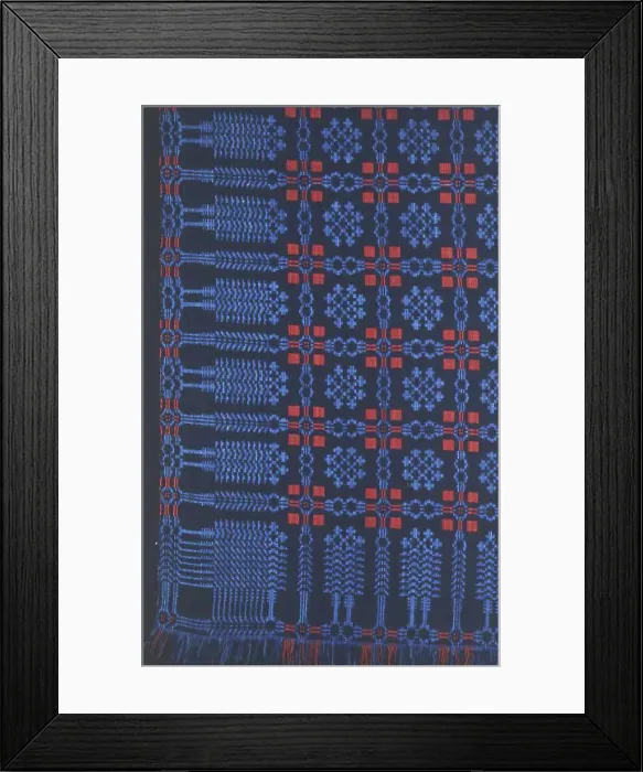 Framed Print : Coverlet, United States, 1830 / 40. Creator: Unknown Framed Print : Coverlet, United States, 1830 / 40. Creator: Unknown