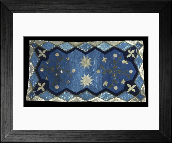 Framed Print : Rug, United States, 19th century. Creator: Unknown Framed Print : Rug, United States, 19th century. Creator: Unknown