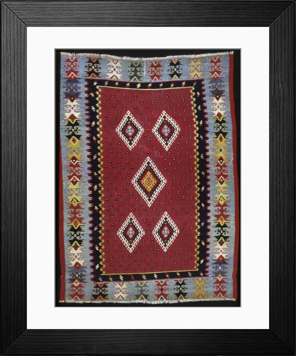 Framed Print : Rug, Turkey, 1875 / 1900. Creator: Unknown Framed Print : Rug, Turkey, 1875 / 1900. Creator: Unknown