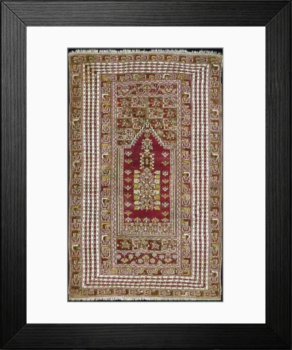 Framed Print : Prayer Carpet, Turkey, c. 1890. Creator: Unknown Framed Print : Prayer Carpet, Turkey, c. 1890. Creator: Unknown