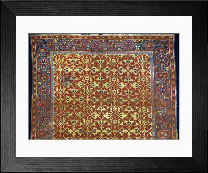 Framed Print : Carpet, Turkey, 1601 / 25. Creator: Unknown Framed Print : Carpet, Turkey, 1601 / 25. Creator: Unknown