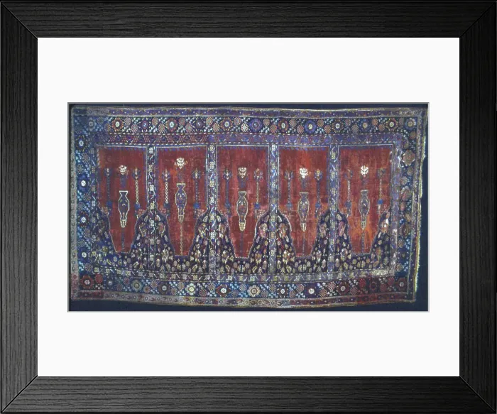 Framed Print : Carpet, Turkey, 1775 / 1800. Creator: Unknown Framed Print : Carpet, Turkey, 1775 / 1800. Creator: Unknown