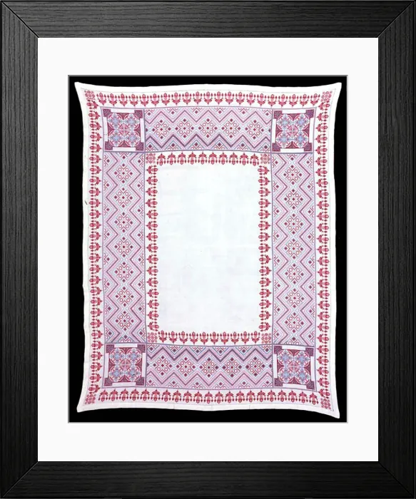 Framed Print : Tablecloth, Ukraine, c. 1860. Creator: Unknown Framed Print : Tablecloth, Ukraine, c. 1860. Creator: Unknown
