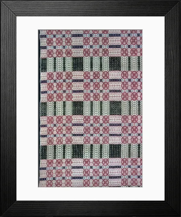 Framed Print : Coverlet, United States, 1820 / 25. Creator: Unknown Framed Print : Coverlet, United States, 1820 / 25. Creator: Unknown