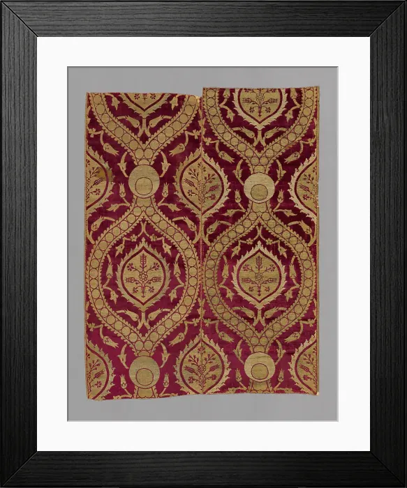 Framed Print : Panel, Turkey, 1550 / 1600. Creator: Unknown Framed Print : Panel, Turkey, 1550 / 1600. Creator: Unknown
