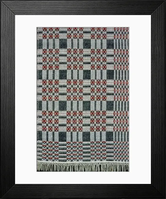 Framed Print : Coverlet, United States, 1820 / 30. Creator: Unknown