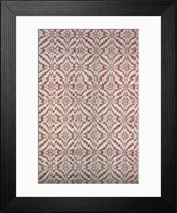 Framed Print : Coverlet, United States, 1820 / 30. Creator: Unknown Framed Print : Coverlet, United States, 1820 / 30. Creator: Unknown