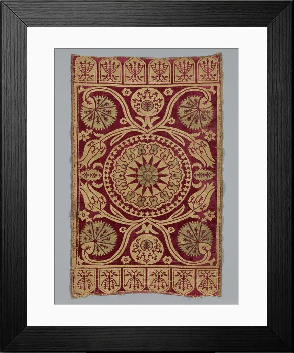 Framed Print : Cushion Cover, Turkey, 1601 / 50. Creator: Unknown
