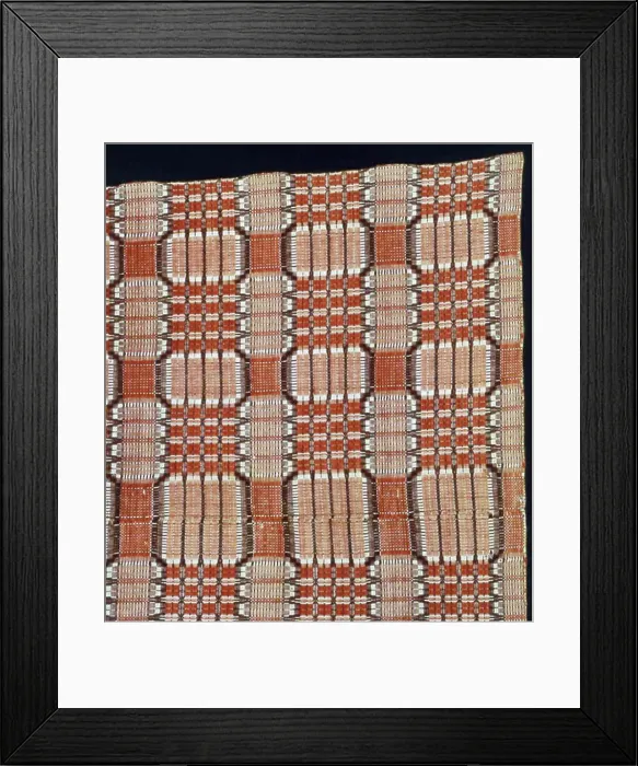 Framed Print : Coverlet, United States, 1820s / 30s. Creator: Unknown Framed Print : Coverlet, United States, 1820s / 30s. Creator: Unknown