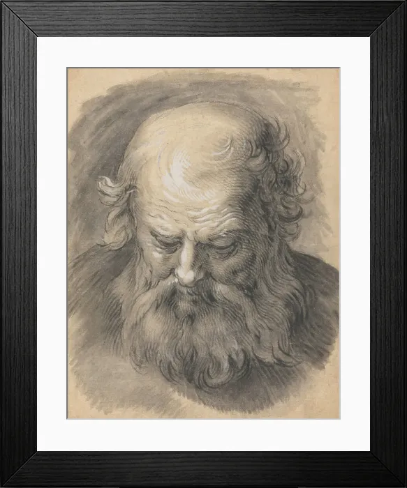 Framed Print : Study of the Head of a Bearded Man, 1595 / 1605. Creator: Abraham Bloemaert Framed Print : Study of the Head of a Bearded Man, 1595 / 1605. Creator: Abraham Bloemaert
