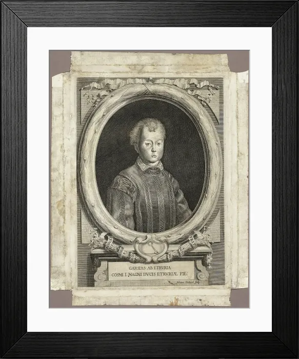 Framed Print : Cosimo I, 1666; published 1761. Creator: Adriaen Haelwegh Framed Print : Cosimo I, 1666; published 1761. Creator: Adriaen Haelwegh