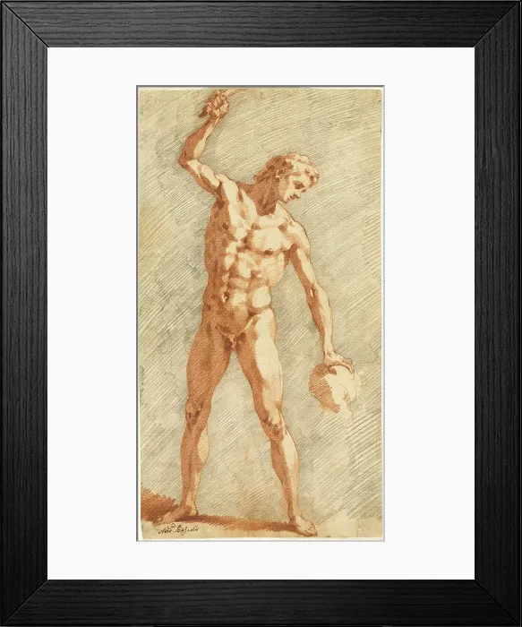 Framed Print : Standing Academy, c. 1587. Creator: Andrea Boscoli Framed Print : Standing Academy, c. 1587. Creator: Andrea Boscoli