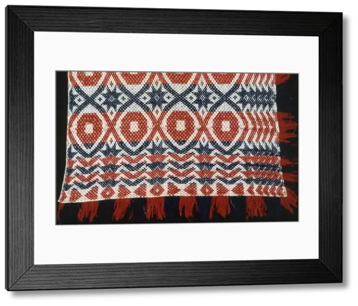 Framed Print : Coverlet, United States, 1820s / 30s. Creator: Unknown Framed Print : Coverlet, United States, 1820s / 30s. Creator: Unknown