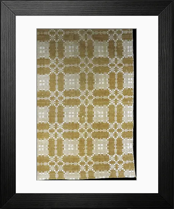 Framed Print : Coverlet, United States, 1820 / 25. Creator: Unknown Framed Print : Coverlet, United States, 1820 / 25. Creator: Unknown