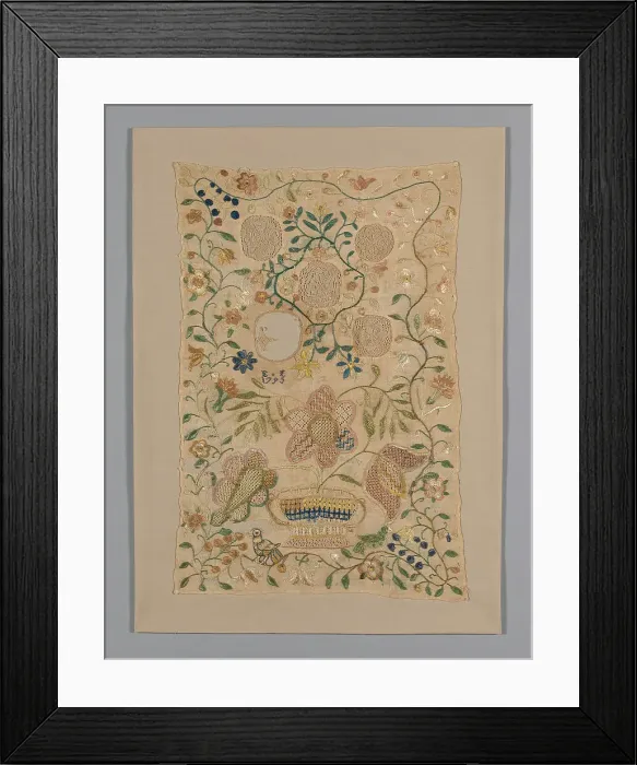 Framed Print : Sampler, Pennsylvania, 1795. Creator: Unknown Framed Print : Sampler, Pennsylvania, 1795. Creator: Unknown