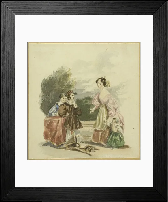 Framed Print : The Broken Toy, 1800 / 60. Creator: Alfred Chalon Framed Print : The Broken Toy, 1800 / 60. Creator: Alfred Chalon