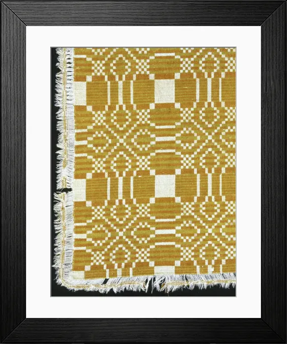 Framed Print : Coverlet, United States, 1820 / 25. Creator: Unknown Framed Print : Coverlet, United States, 1820 / 25. Creator: Unknown