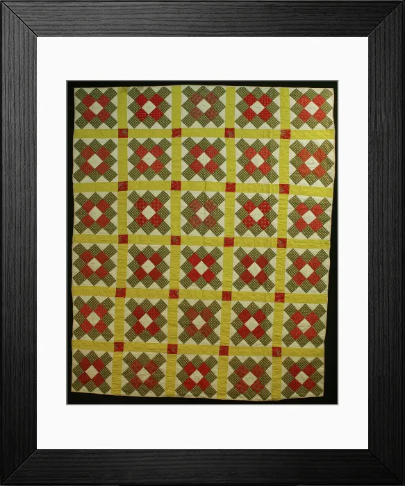 Framed Print : Bedcover ('Album Patch or Signature Quilt), United States, 1847. Creator: Unknown. Bedcover ('Album Patch or Signature Quilt), United States, 1847. Creator: Unknown Framed Print : Bedcover ('Album Patch or Signature Quilt), United States, 1847. Creator: Unknown. Bedcover ('Album Patch or Signature Quilt), United States, 1847. Creator: Unknown