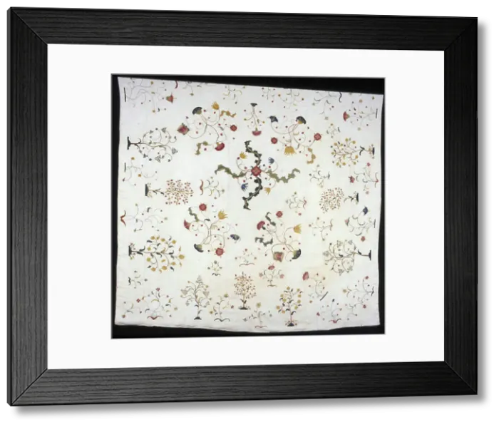Framed Print : Bedcover, United States, 1750 / 70. Creator: Unknown