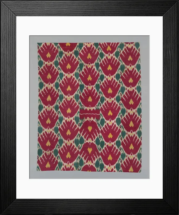 Framed Print : Wall Hanging Composed of Five Panels, Uzbekistan, 1850 / 75. Creator: Unknown Framed Print : Wall Hanging Composed of Five Panels, Uzbekistan, 1850 / 75. Creator: Unknown