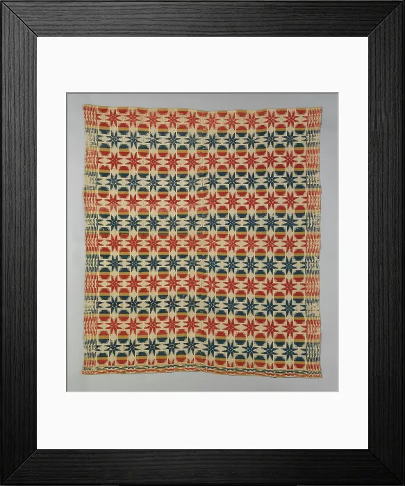 Framed Print : Coverlet, Pennsylvania, 1820 / 40. Creator: Unknown Framed Print : Coverlet, Pennsylvania, 1820 / 40. Creator: Unknown