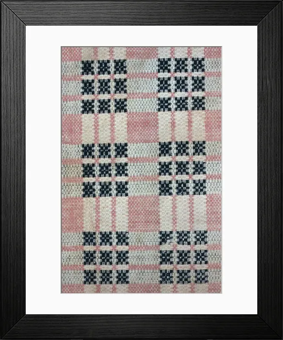 Framed Print : Coverlet (Fragment), United States, 1785. Creator: Unknown Framed Print : Coverlet (Fragment), United States, 1785. Creator: Unknown