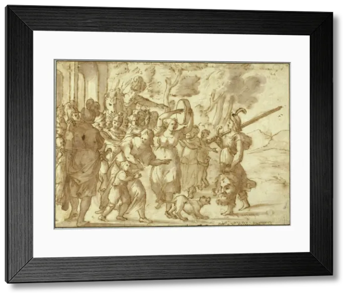 Framed Print : Truimph of David Over Goliath, n.d. Creator: Andrea Passanini Framed Print : Truimph of David Over Goliath, n.d. Creator: Andrea Passanini