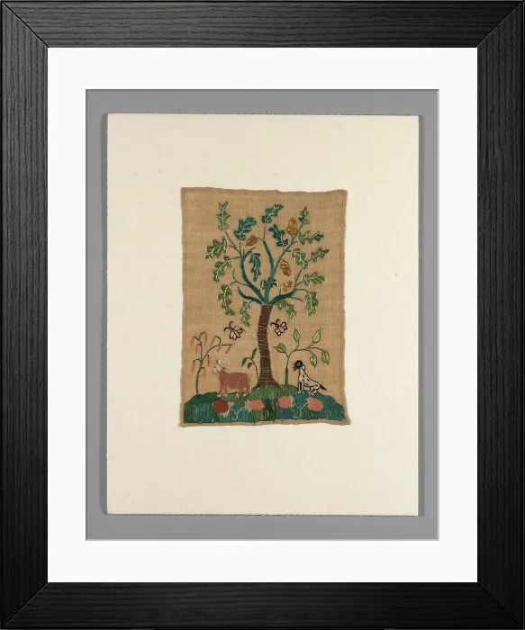 Framed Print : Sampler, Massachusetts, 1775 / 1800. Creator: Unknown Framed Print : Sampler, Massachusetts, 1775 / 1800. Creator: Unknown