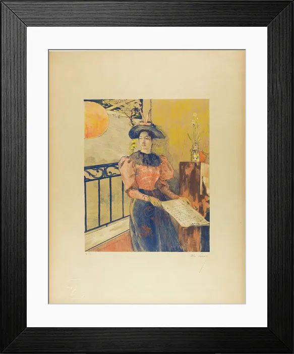 Framed Print : The Light, from the third album of L'Estampe originale, 1893. Creator: Alexandre Lunois Framed Print : The Light, from the third album of L'Estampe originale, 1893. Creator: Alexandre Lunois