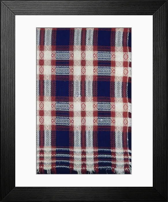 Framed Print : Coverlet, Ohio, 1840. Creator: Unknown Framed Print : Coverlet, Ohio, 1840. Creator: Unknown