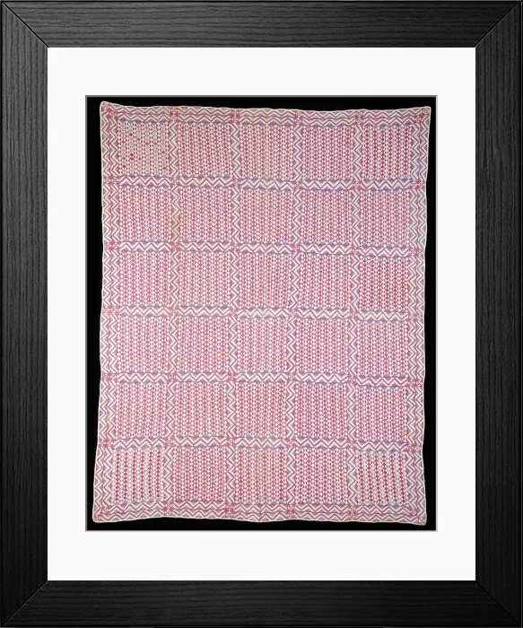 Framed Print : Bedcover, Ohio, c. 1870. Creator: Unknown Framed Print : Bedcover, Ohio, c. 1870. Creator: Unknown