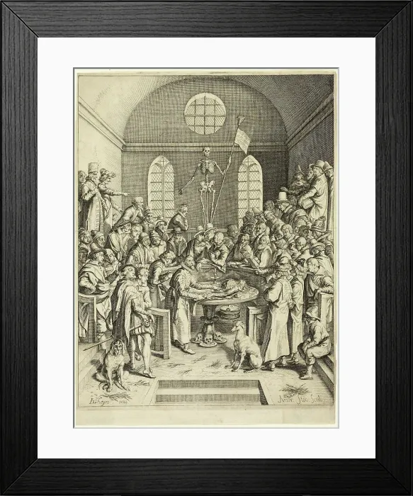Framed Print : The Anatomical Lesson of Professor Pauw, 1615. Creator: Andries Stock Framed Print : The Anatomical Lesson of Professor Pauw, 1615. Creator: Andries Stock