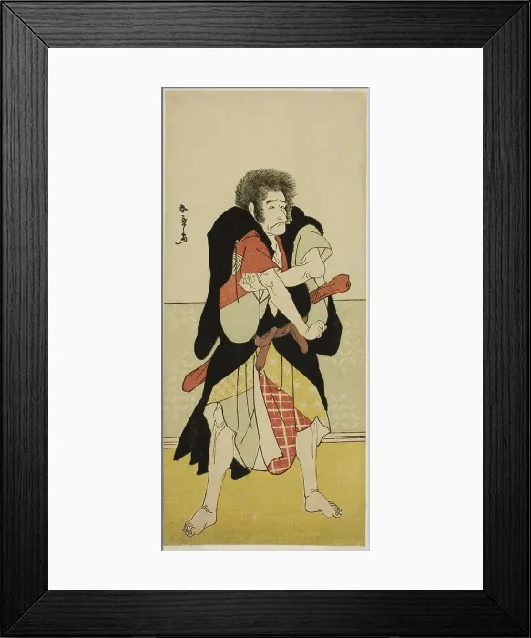 Framed Print : The Actor Ichikawa Danjuro V as the Renegade Monk Wantetsu of Okami-dani in the Play... c. 1778. Creator: Shunsho Framed Print : The Actor Ichikawa Danjuro V as the Renegade Monk Wantetsu of Okami-dani in the Play... c. 1778. Creator: Shunsho